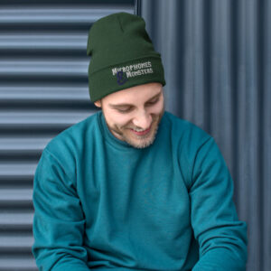 Microphones & Monsters Embroidered Beanie